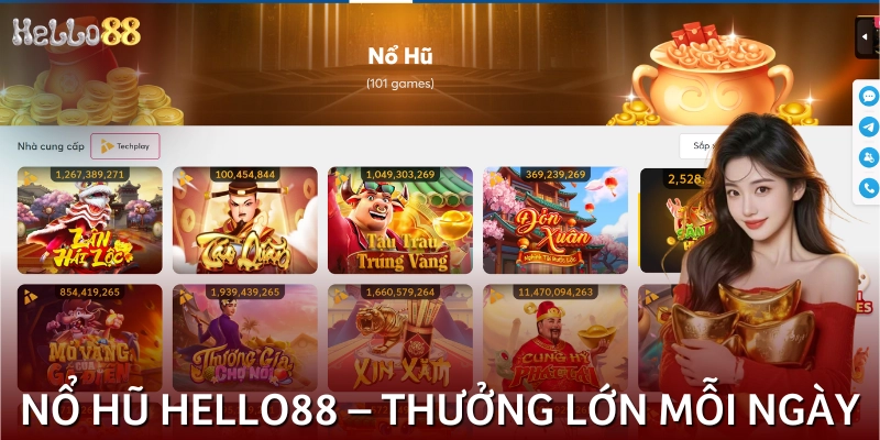Hơn 30 nhà phát hành, hàng trăm game slot