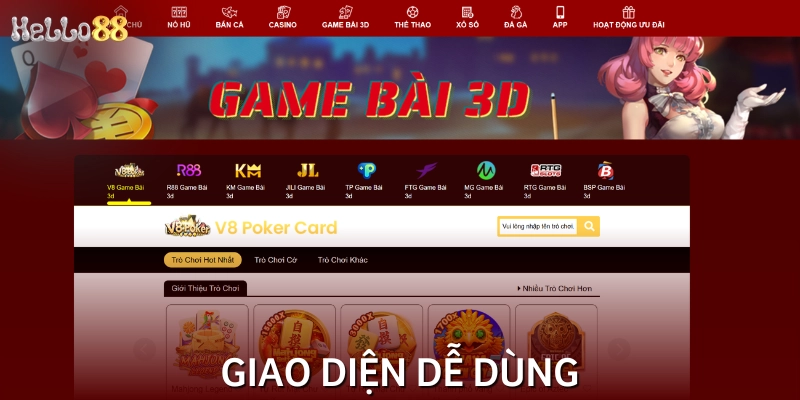 Giao diện hiện đại, gam màu nổi bật, dễ thao tác