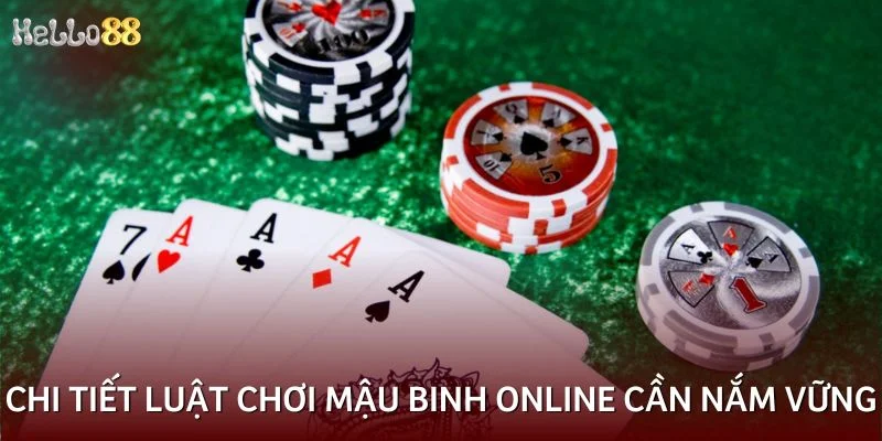 Chi tiết luật chơi mậu binh online cần nắm vững